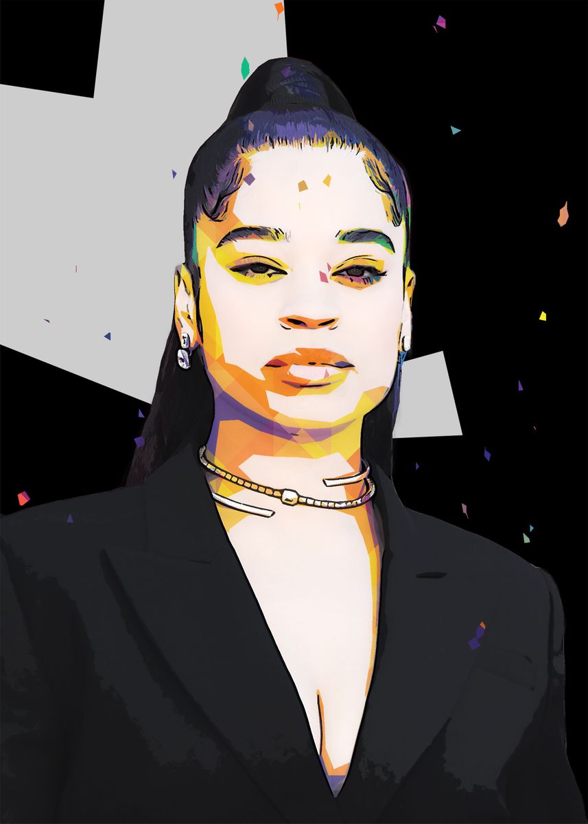 'Ella Mai' Poster, picture, metal print, paint by OOM TEAM | Displate