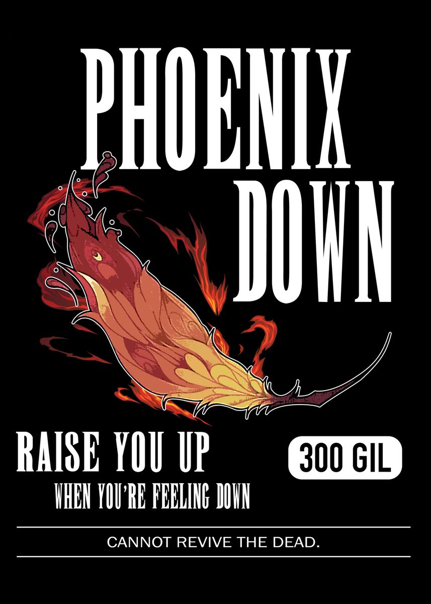 Phoenix Down Final Fantasy' Poster by vincent wu | Displate