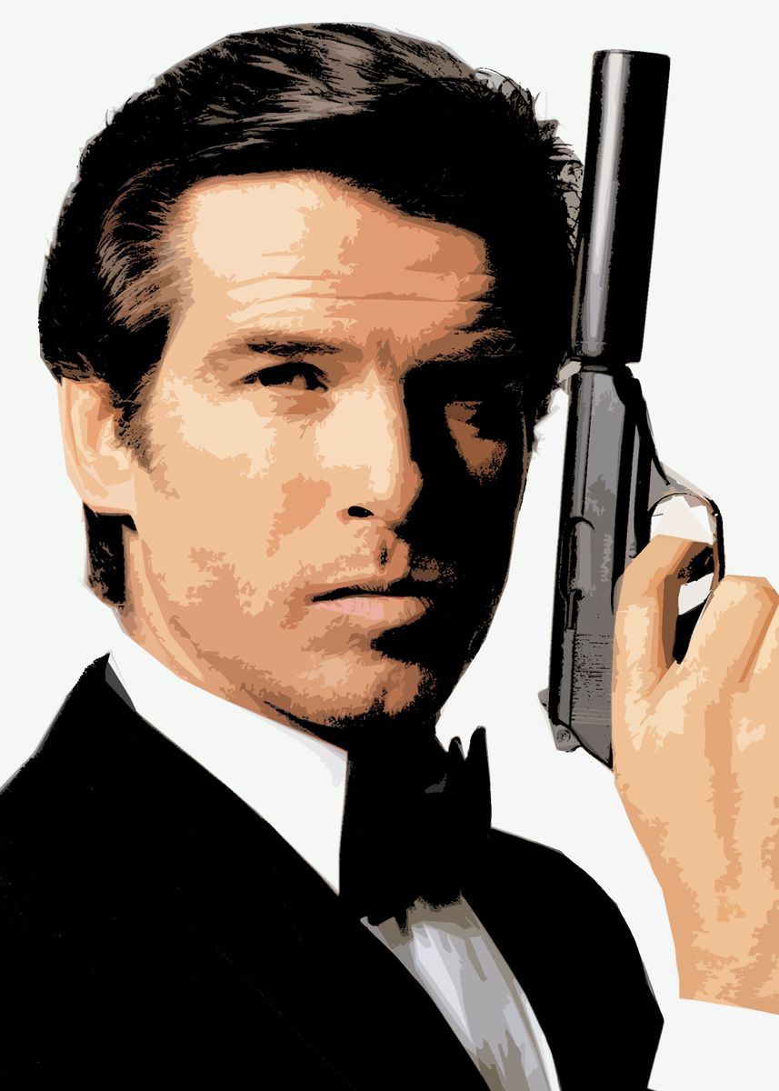 '007 Bond Brosnan' Poster by Nick Lopez | Displate
