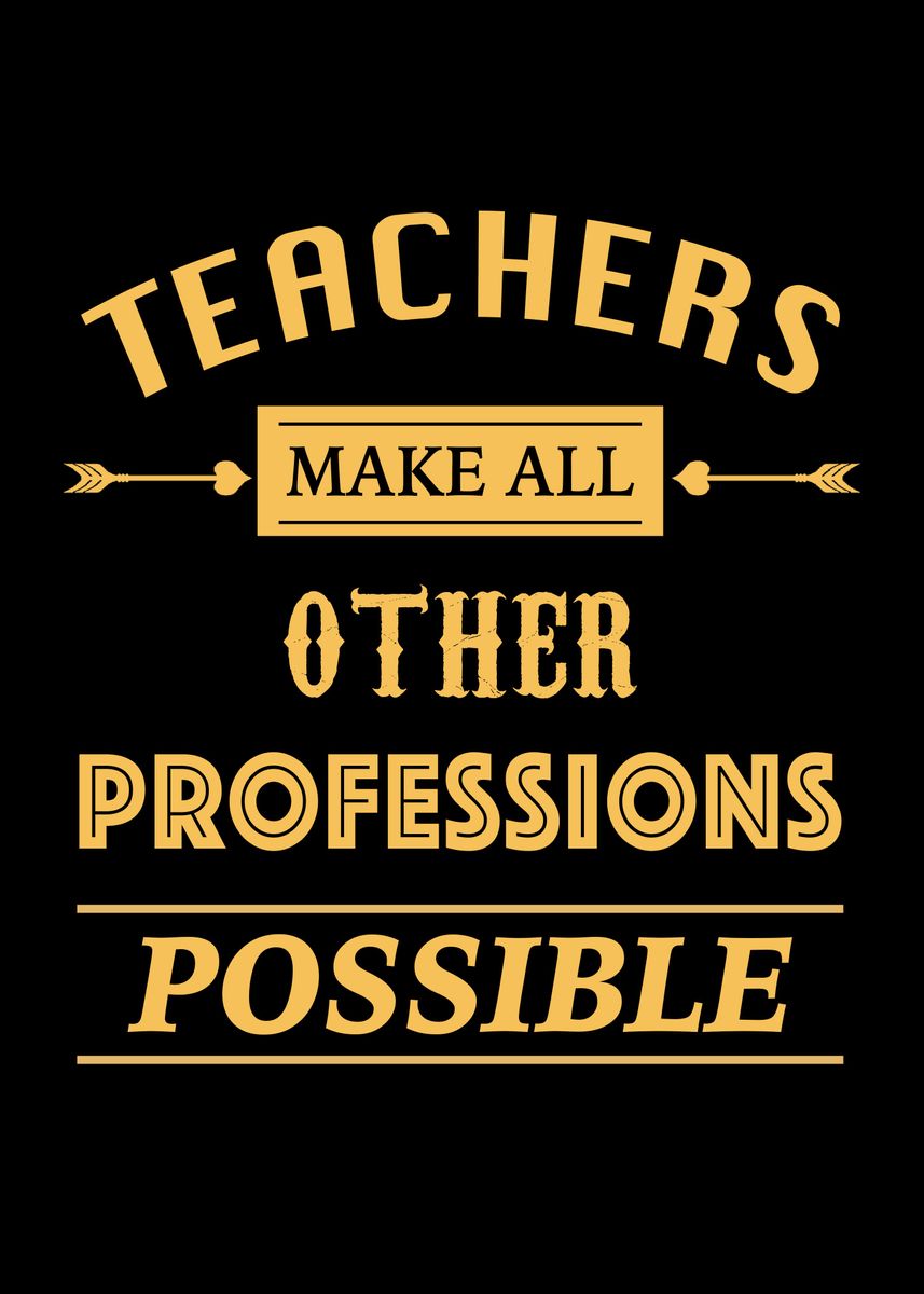 'Proud to be a Teacher' Poster, picture, metal print, paint by Neon ...