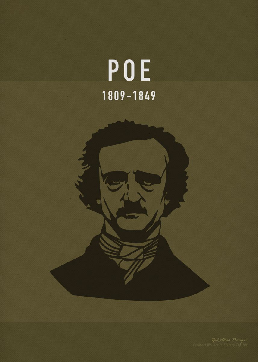 'Poe Author Art ' Poster, picture, metal print, paint by Design ...