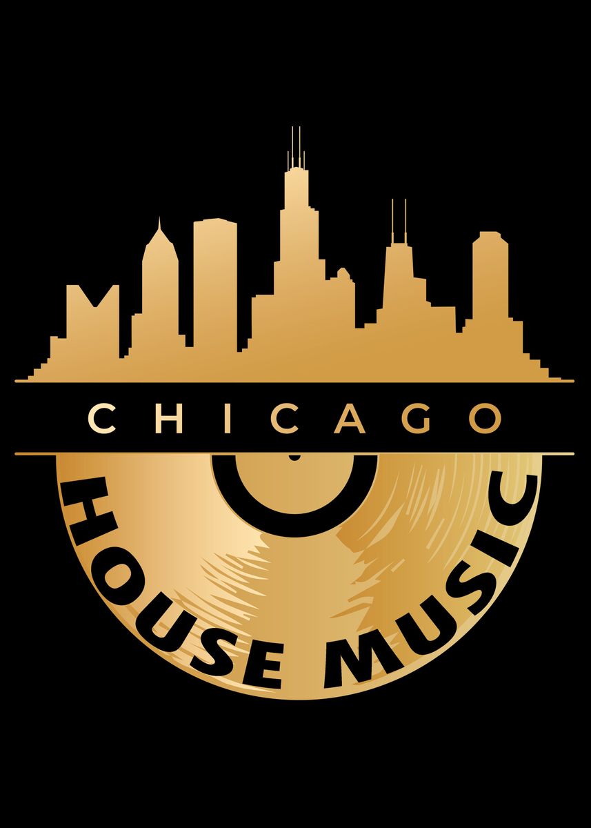 'Chicago House Music' Poster by Bigup Displate