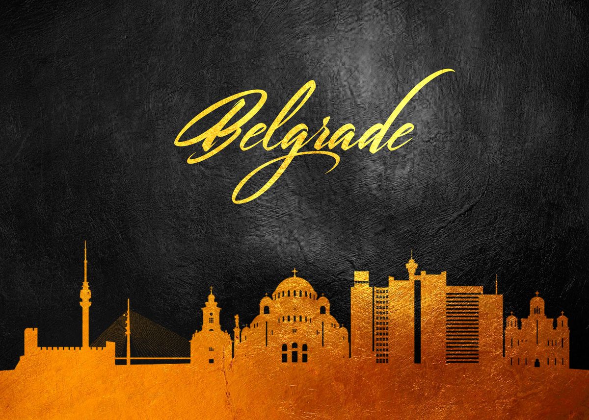 'belgrade Serbia Skyline' Poster By Abconcepts 