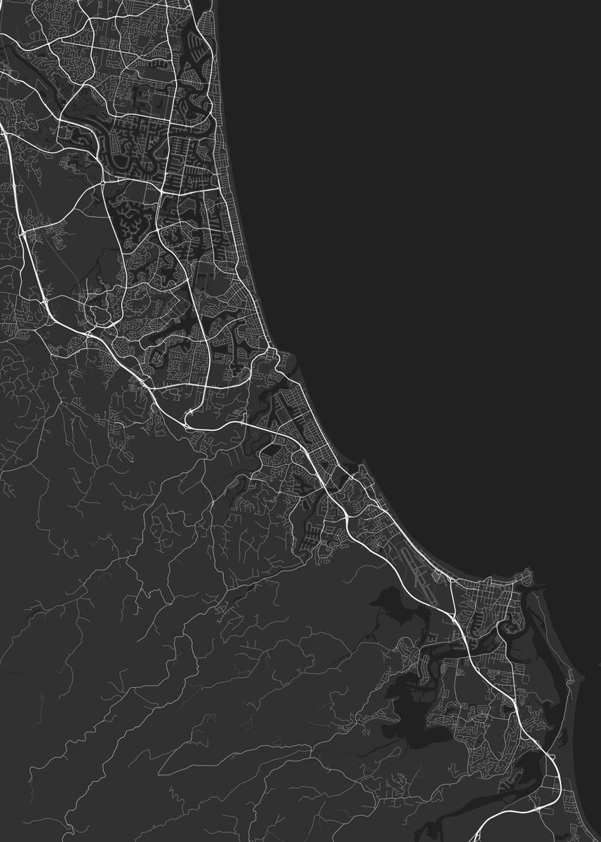 'Gold Coast Tweed Head Aust' Poster, picture, metal print, paint by