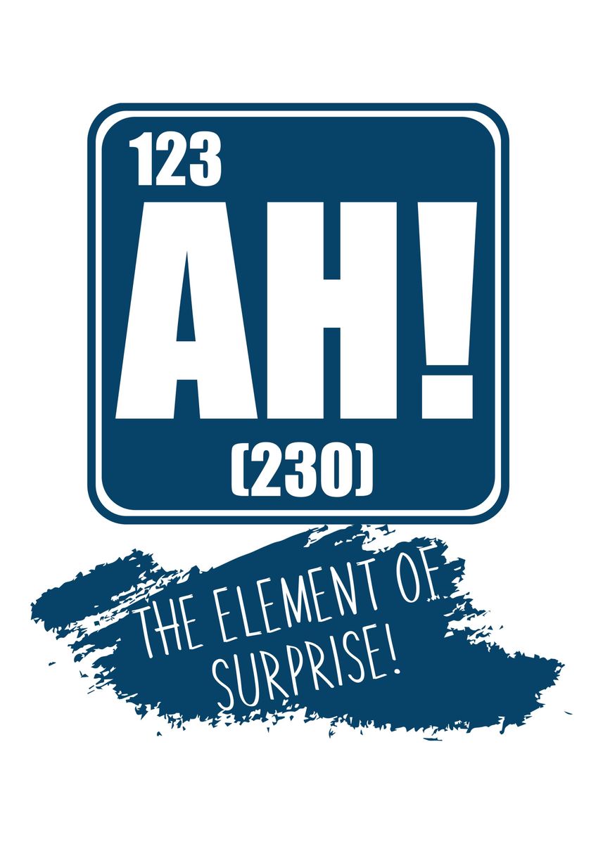 'Ah' Poster, picture, metal print, paint by TheSpezialBrand | Displate