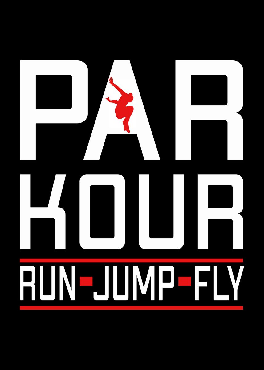 'parkour akrobatik freerunn' Poster, picture, metal print, paint by ...