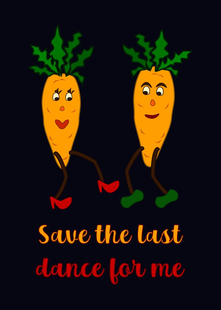 Kiss My Carrot Poster - TeeHex