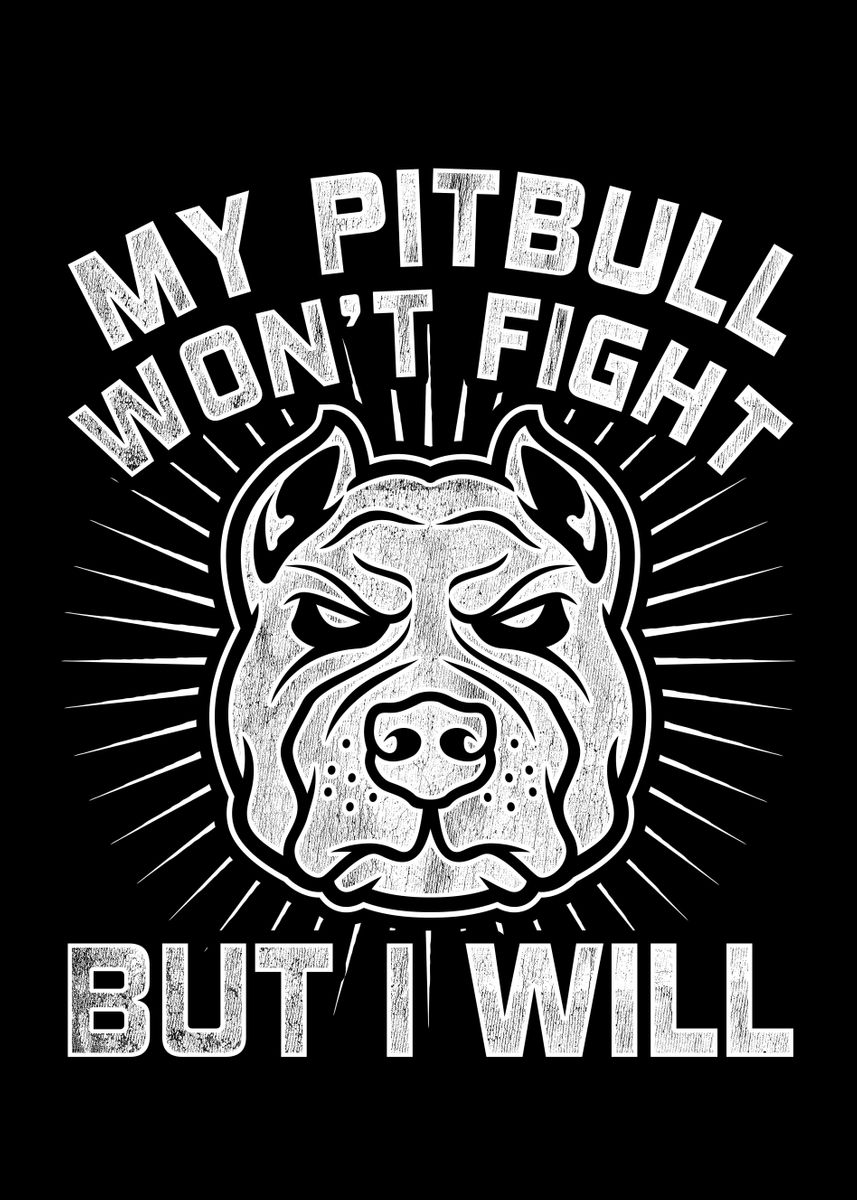 'Pitbull Dog Dog Owner' Poster by Norden | Displate