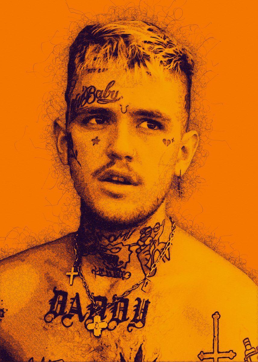 'Lil Peep scribble ' Poster by Trending Poster | Displate