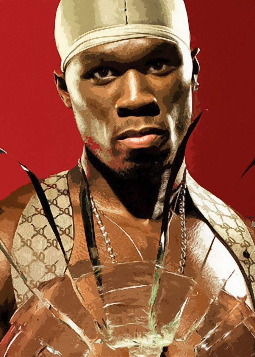 '50 Cent' Poster, picture, metal print, paint by OSRAM COOL | Displate