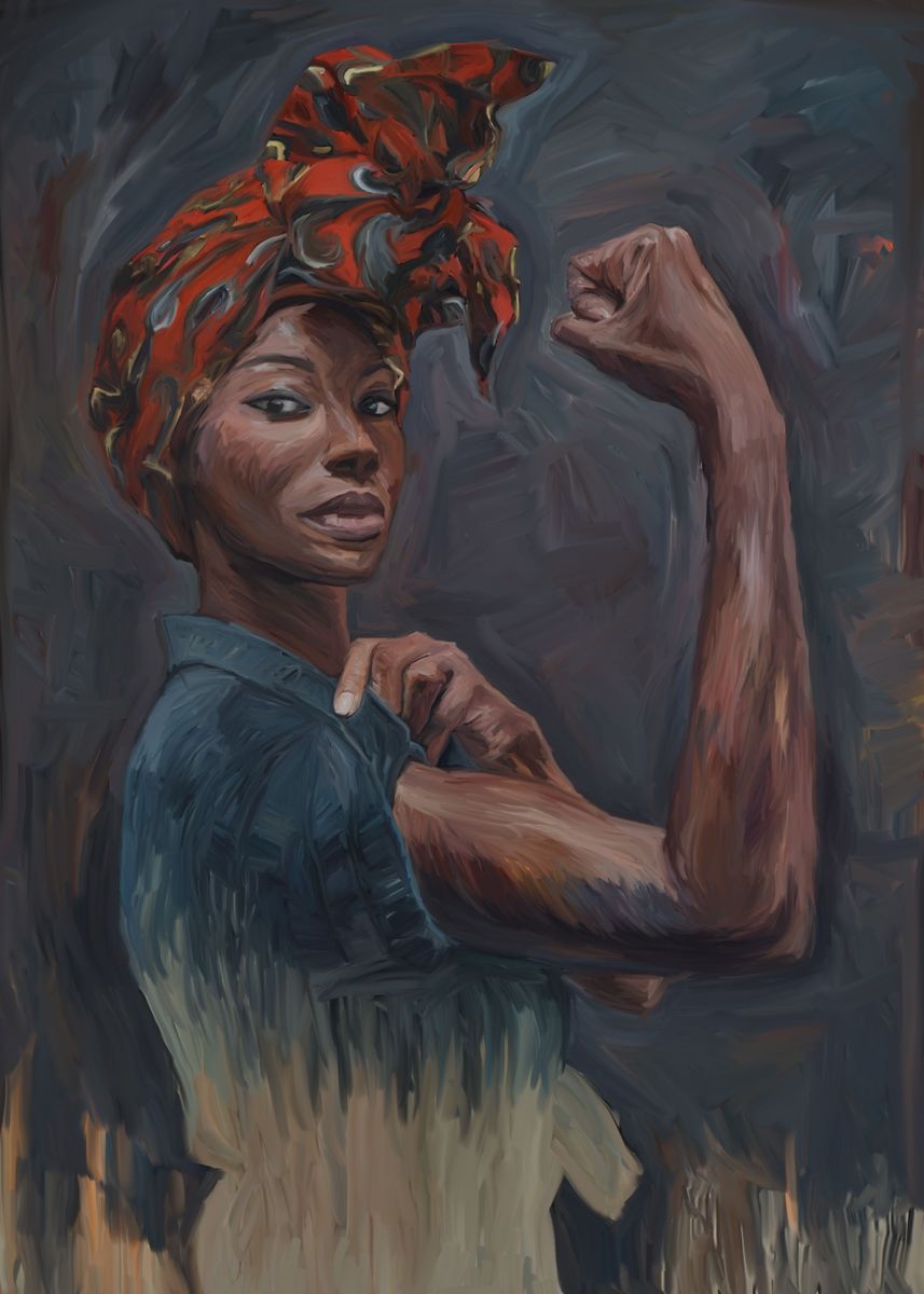 'Black Girl Power' Poster, picture, metal print, paint by Weltenraser ...