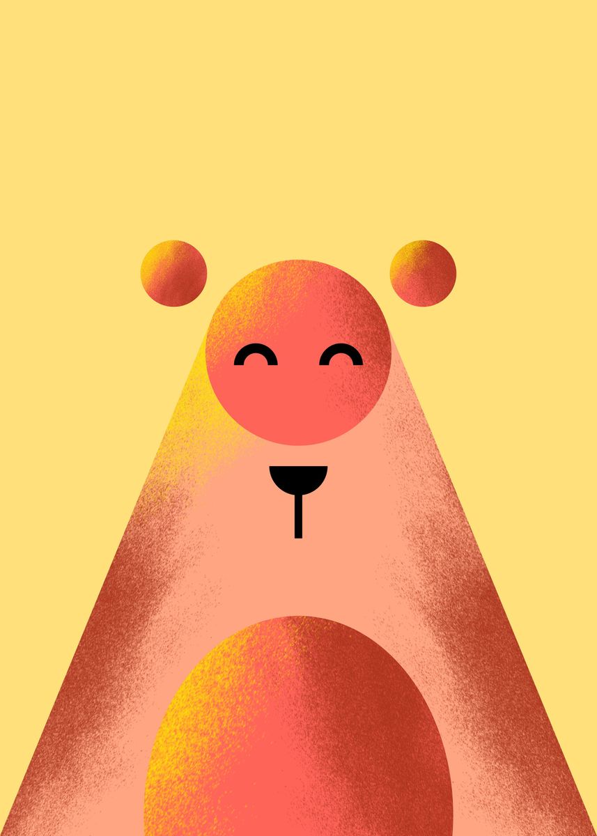 'Geometric Bear' Poster by Artsigma  | Displate