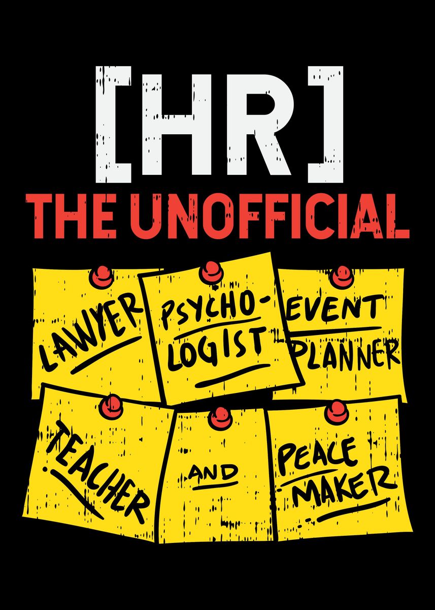 'HR The Unofficial Lawyer P' Poster by Uwe Seibert Displate