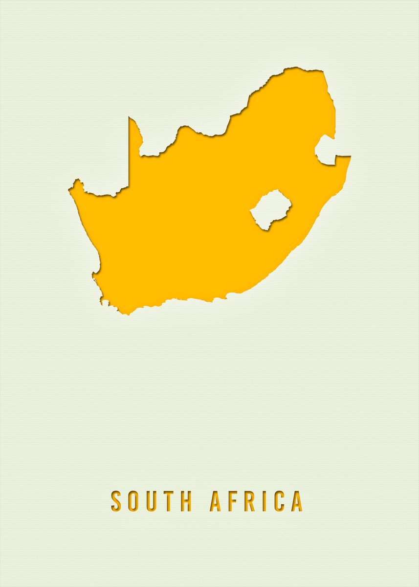 'SOUTH AFRICA' Poster by Zero Nine Displate