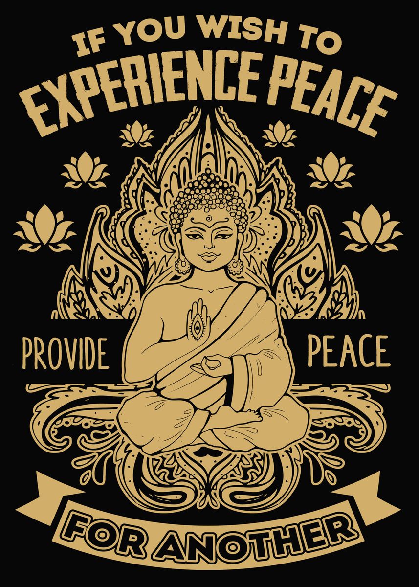 'Inspiring Buddhism quote' Poster by Theng Id | Displate