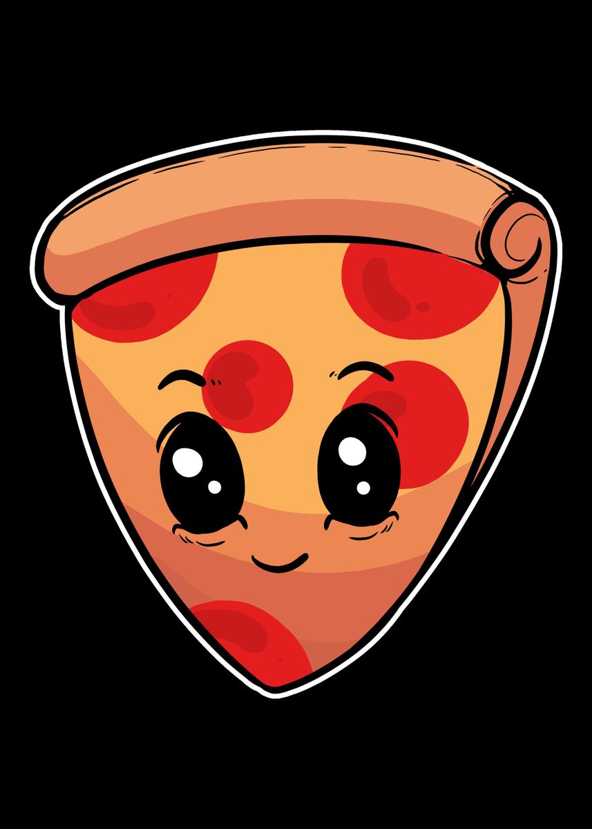 'Pizza Cute Pizza Lover And' Poster by Powdertoastman | Displate
