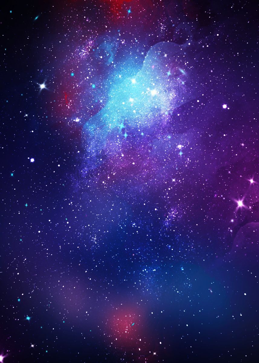 'Starry Sky Galaxy Space' Poster by Max Ronn | Displate