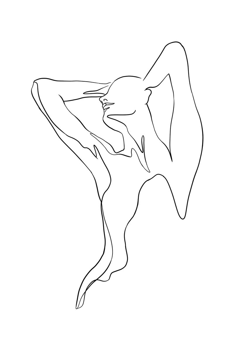 Naked Girl Falling
