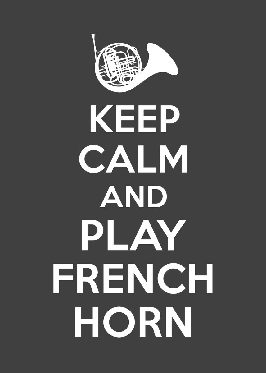 'French Horn Gifts' Poster by schmugo Displate