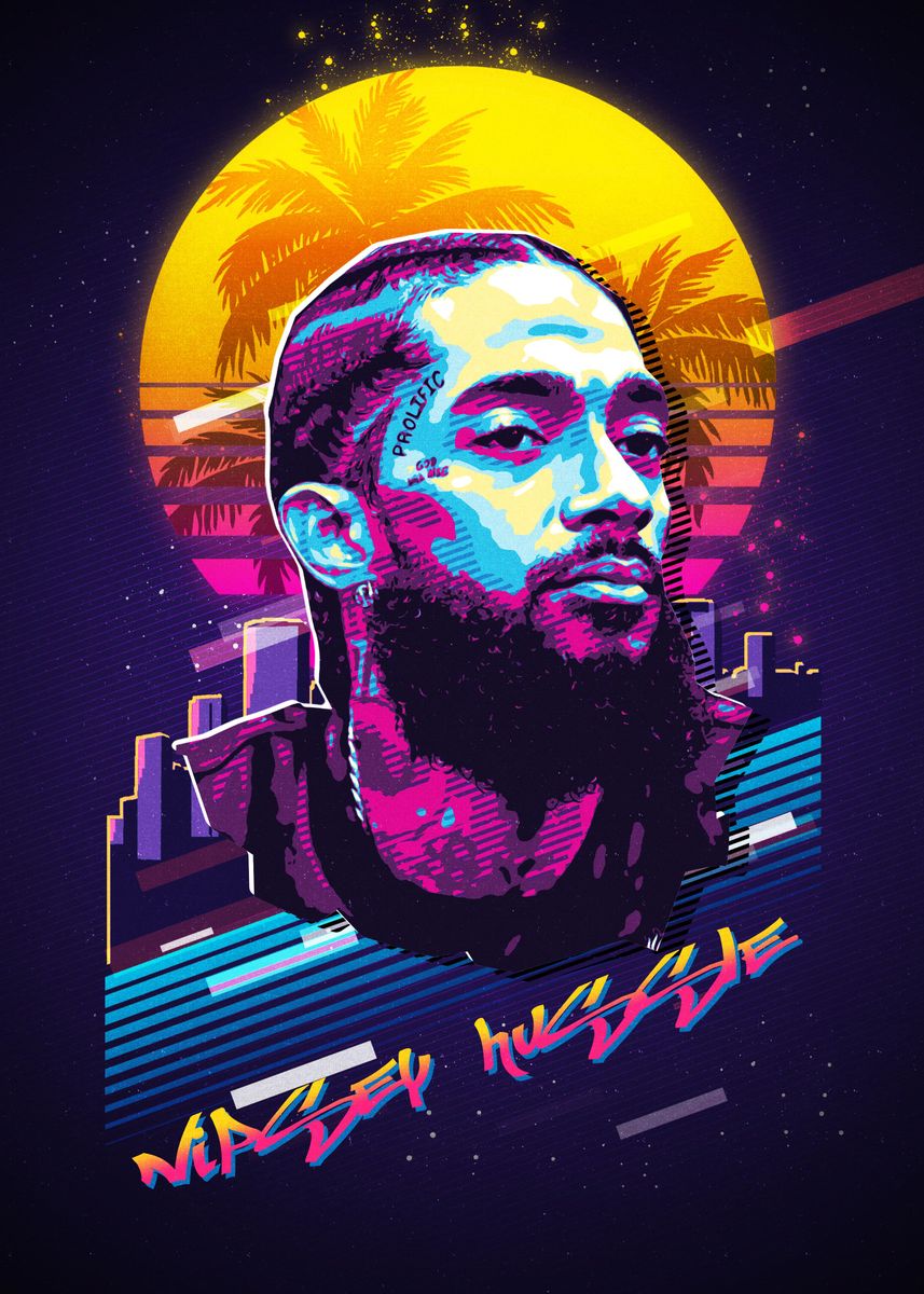 Nipsey Hussle' Poster by Athlehema by MochtretPro, Displate