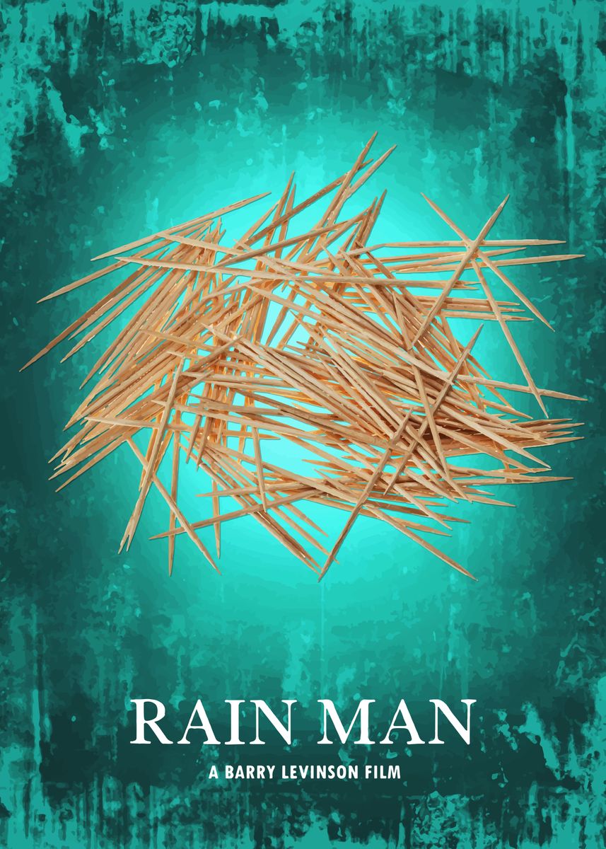 rain man minimalist poster