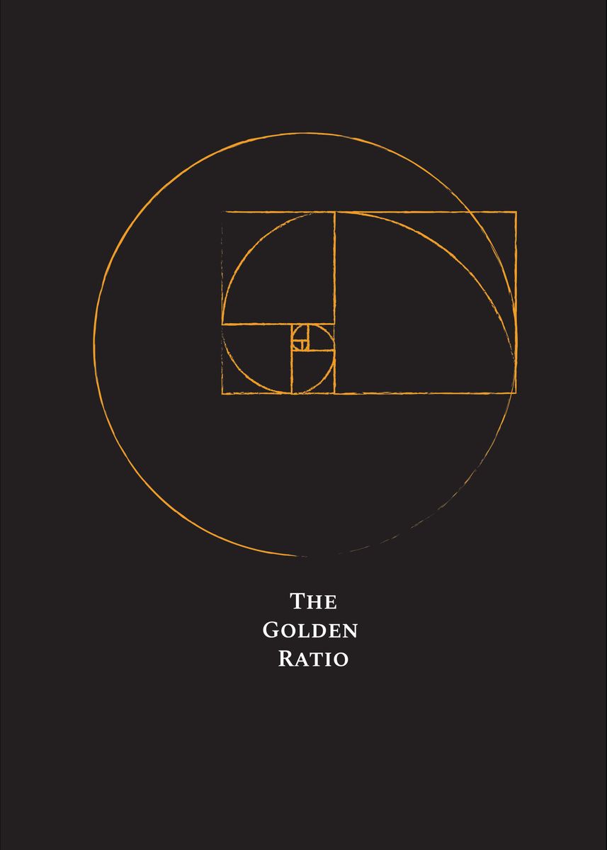 'golden ratio circle ' Poster, picture, metal print, paint by taps ...