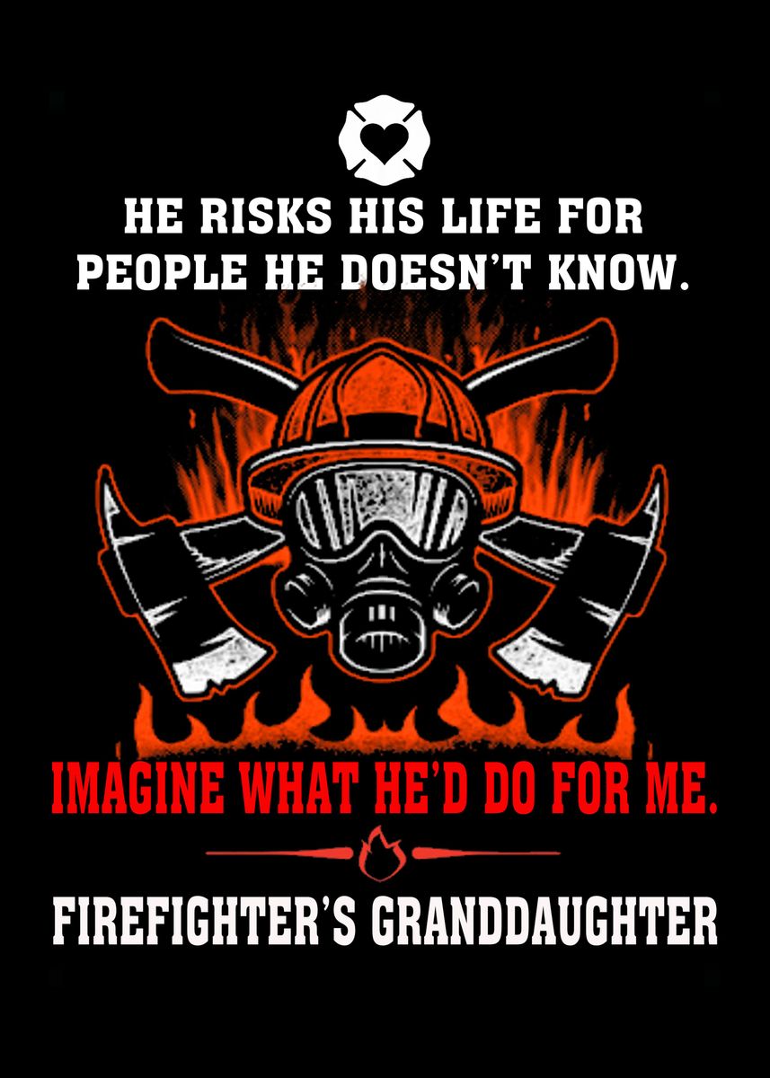 'Proud To Be A Firefighter' Poster, picture, metal print, paint by ...