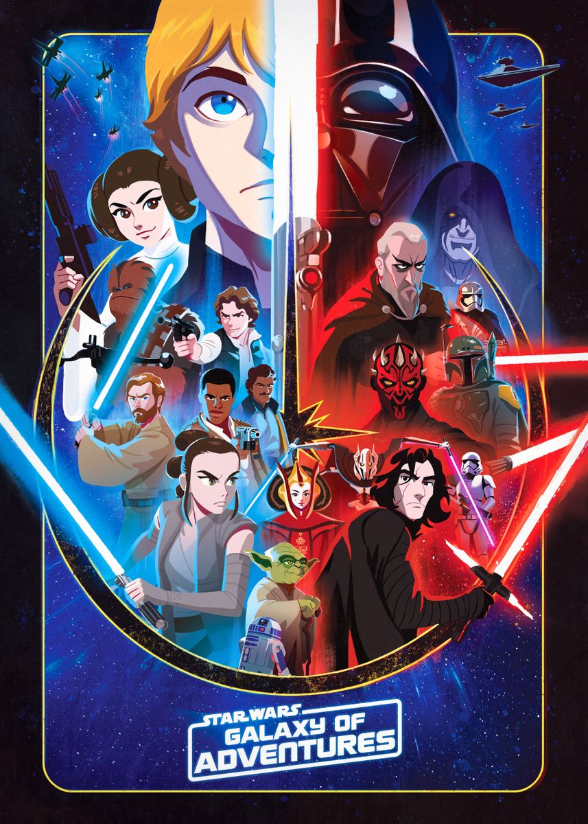 Vervreemding huiselijk Recensent Galaxy of Adventures' Poster by Star Wars | Displate