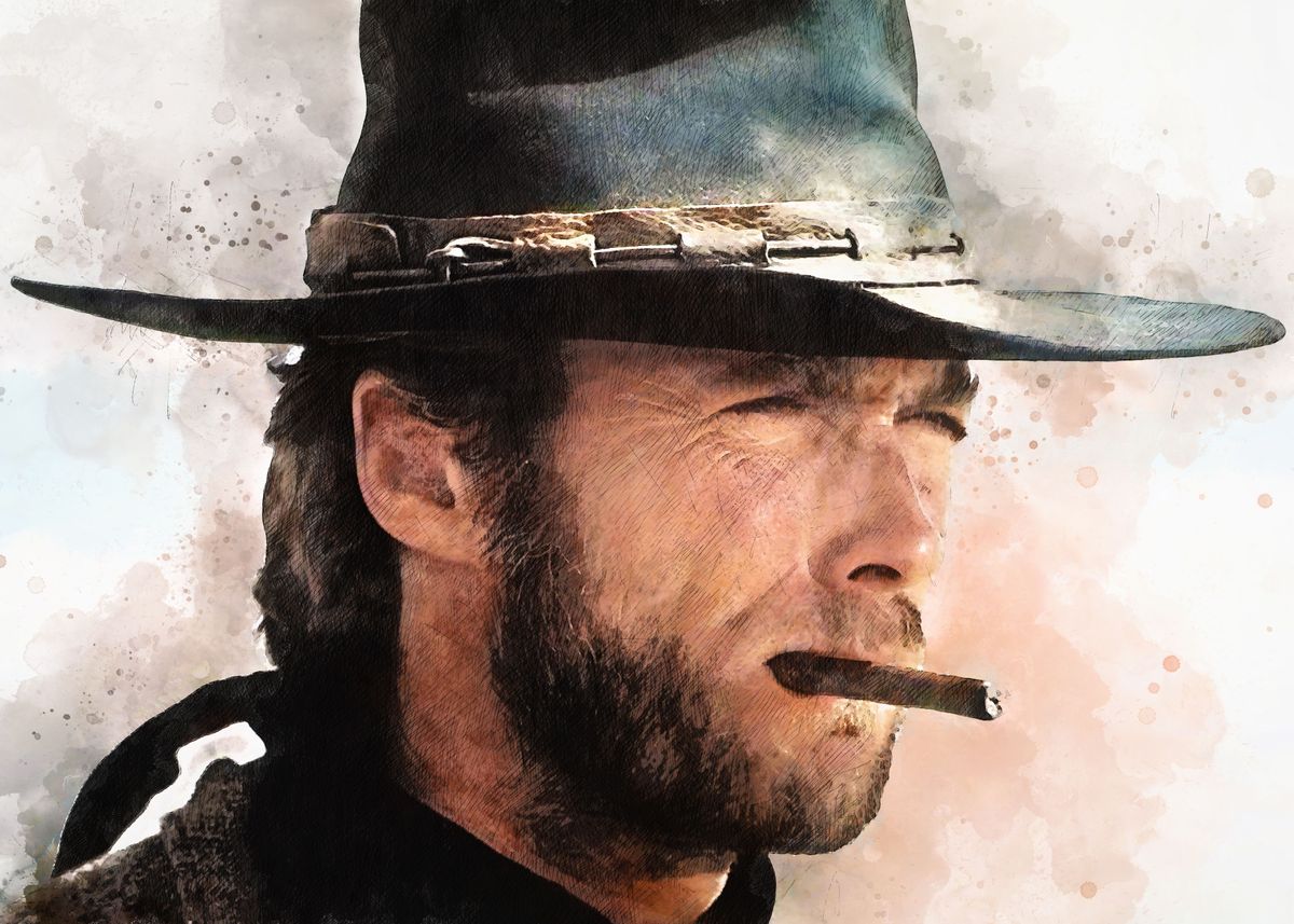 Clint Eastwood Poster By Aivaras Grauzinis Displate