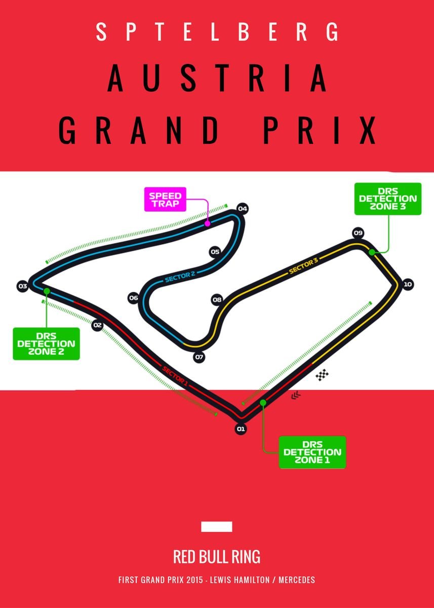 Austrian Grand Prix Metal Poster Snoop Pog Displate