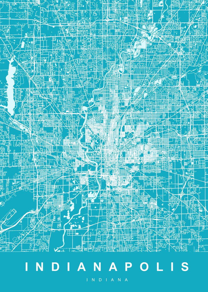 Map Indianapolis US Poster By UrbanMaps Displate 18891687464a6cfeca320d50bdea24da 3ee5e5fd63222789c44f99417c62604f 
