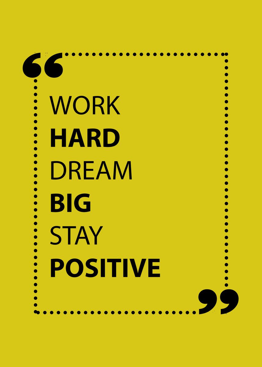 'Inspirational Text Art 3' Poster, picture, metal print, paint by Gunt ...