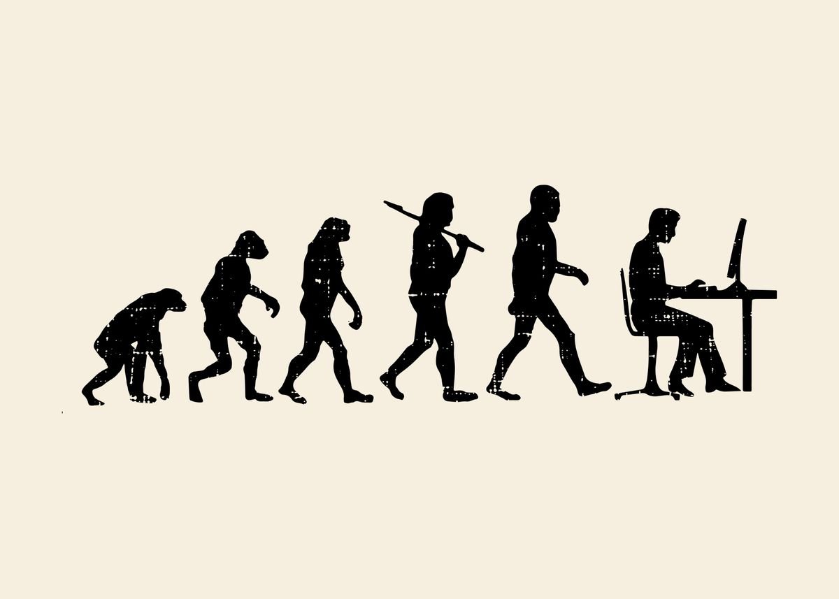 'Evolution of Programmers' Poster by BoredKoalas | Displate