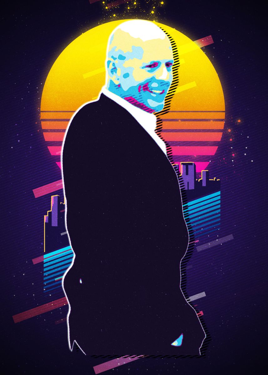 'Bruce Willis' Poster, picture, metal print, paint by wyattsnow | Displate