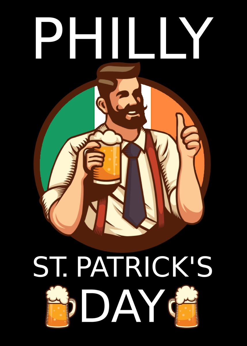 'Philadelphia St Patricks' Poster by Sebastian Wünsche Displate