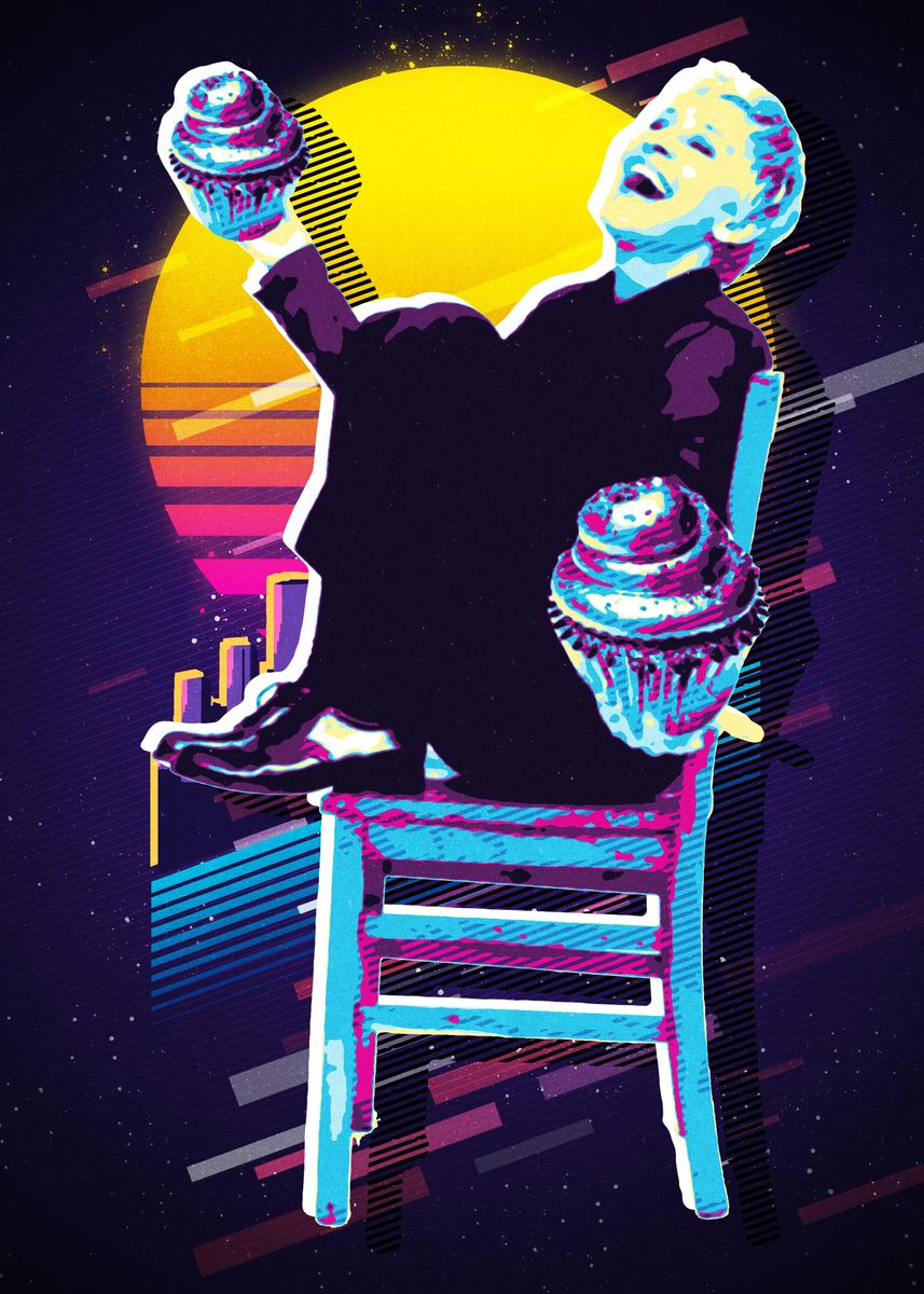 'Ellen DeGeneres' Poster, picture, metal print, paint by Retro Nice Picture | Displate