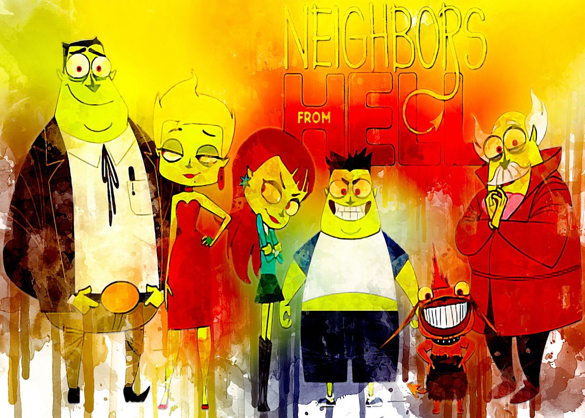 cartoon neighbors from hell