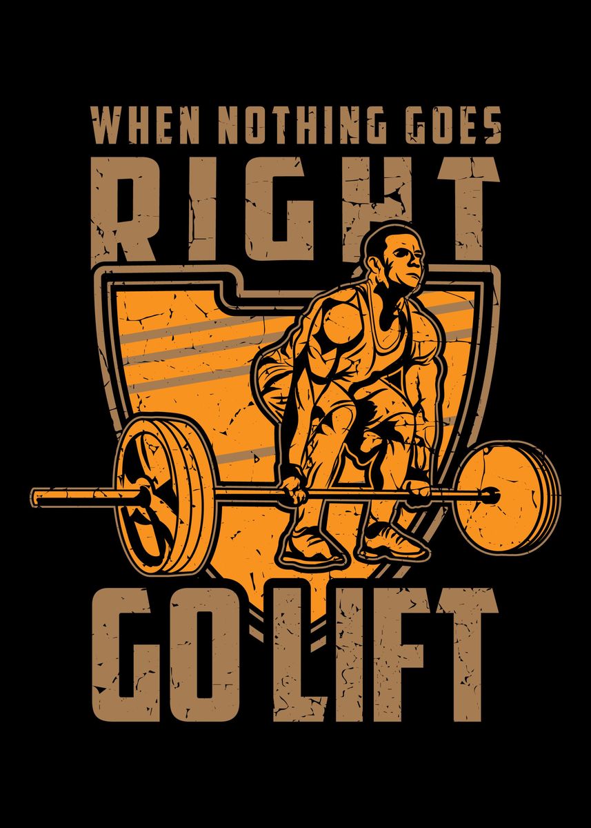 When Nothing Goes Right Go Lift übersetzung 'When Nothing Goes Right Go' Poster by TheSpezialBrand | Displate