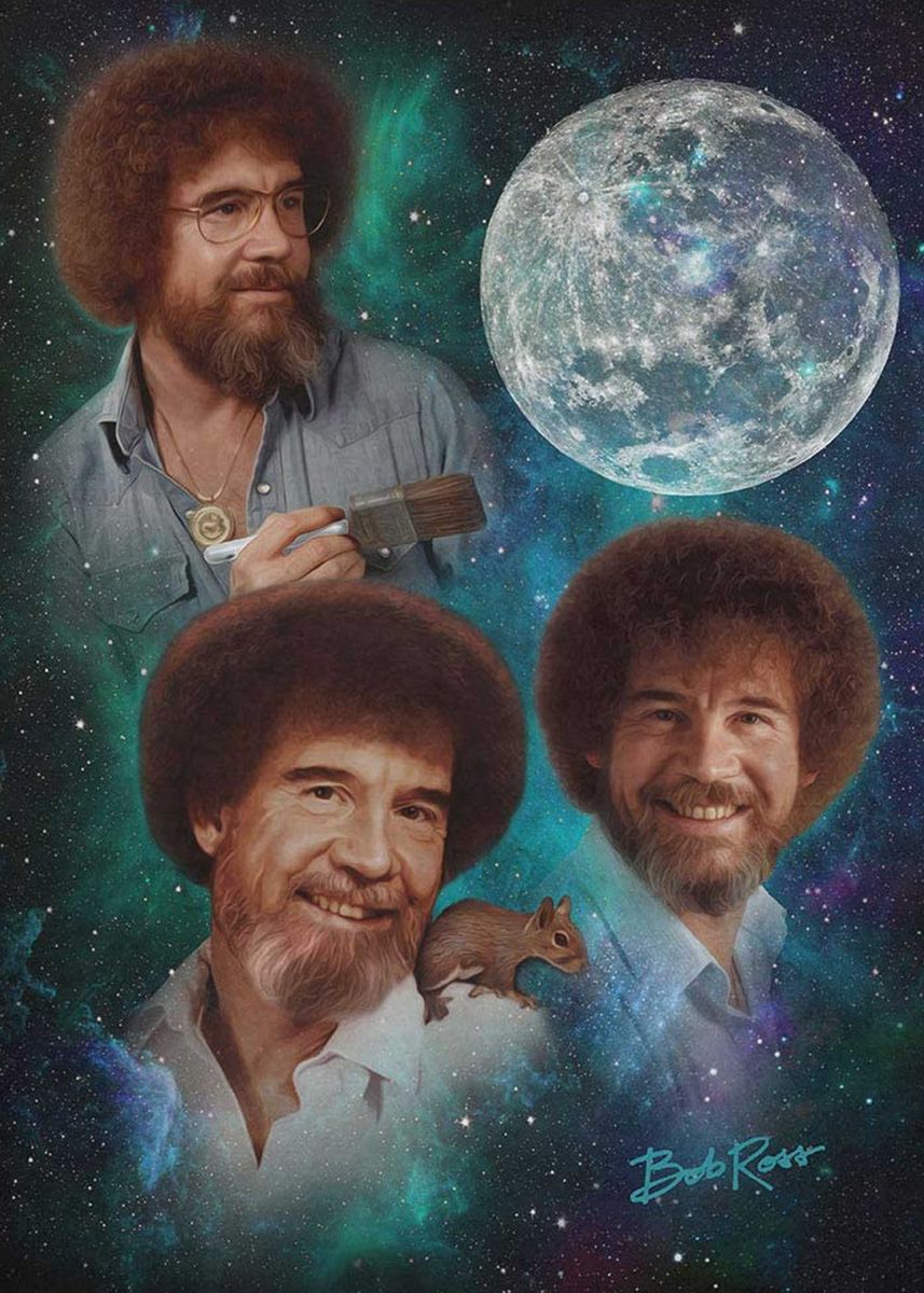 Bob Ross Poster By Brian Biscow Brian Displate