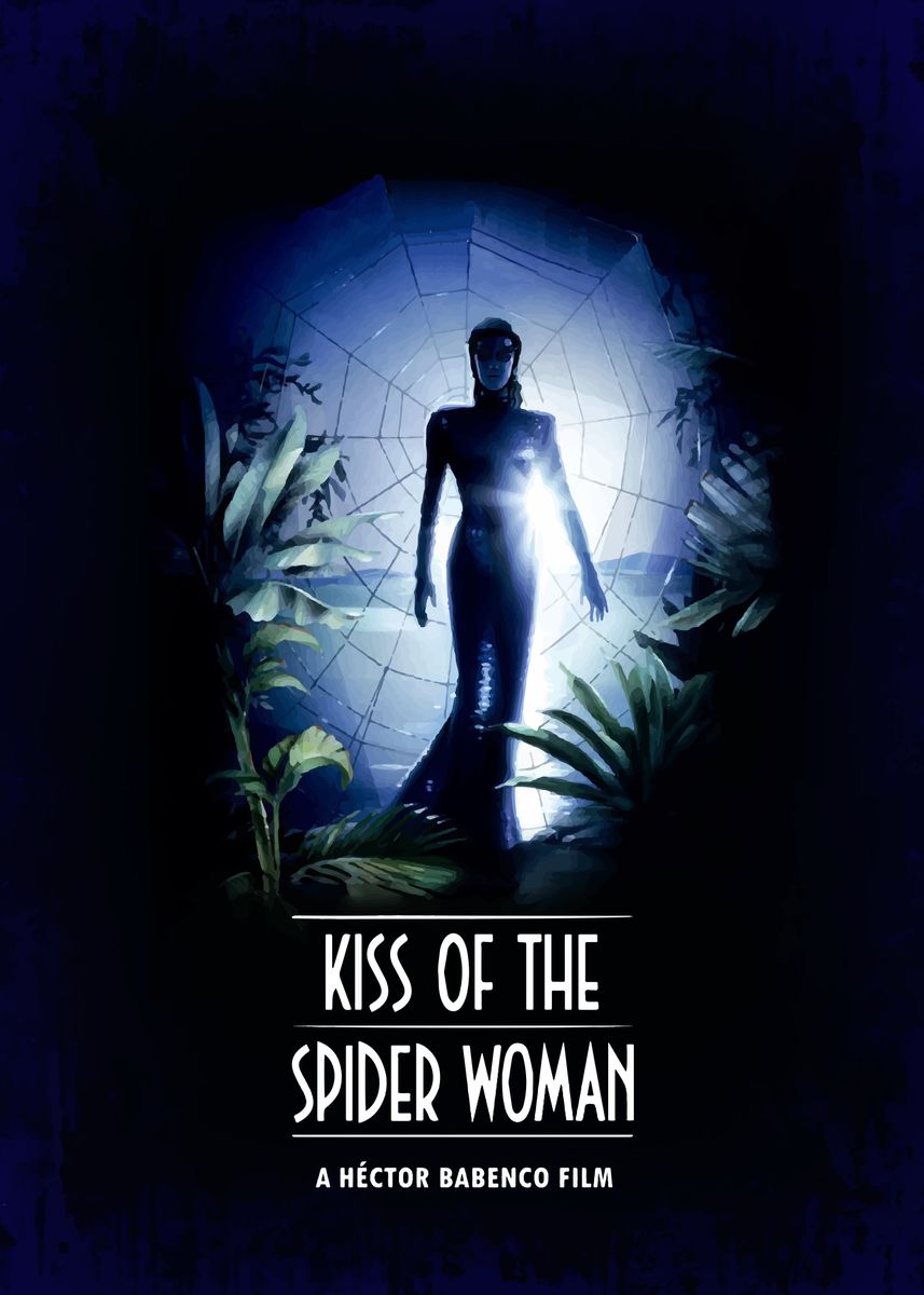 'Kiss of the Spider Woman' Poster, picture, metal print, paint by Bo