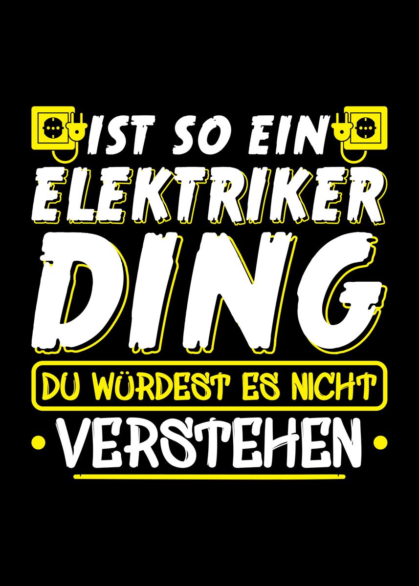 lovgivning Historiker koste Elektriker Elektroniker' Poster by HumbaHarry Geitner | Displate