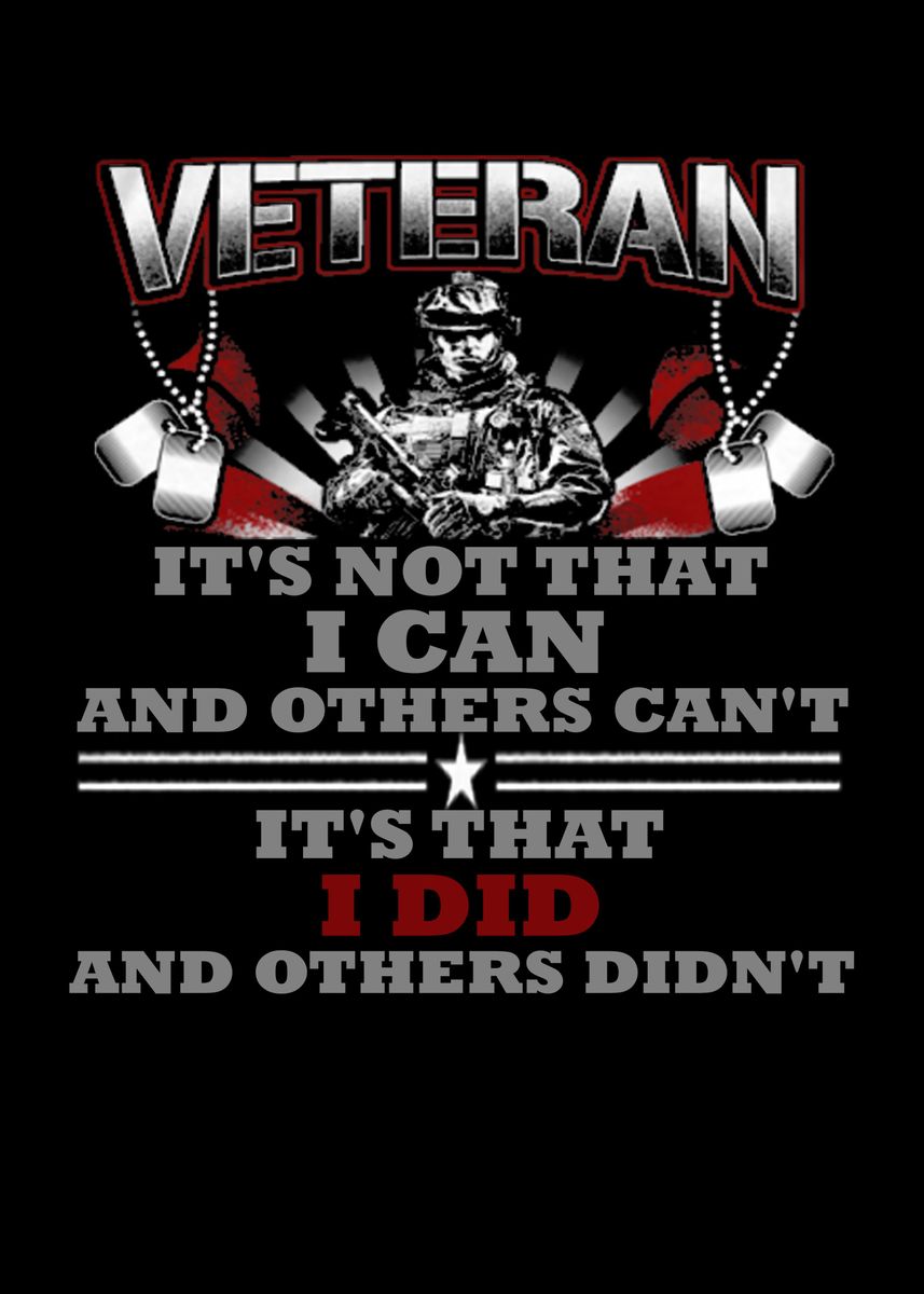 'Proud To Be A Veteran' Poster by David Bratton | Displate