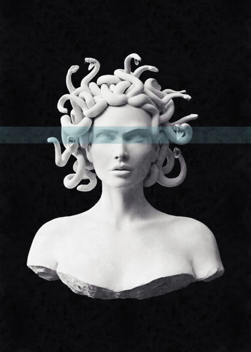 'Medusa' Poster, picture, metal print, paint by Underdott | Displate