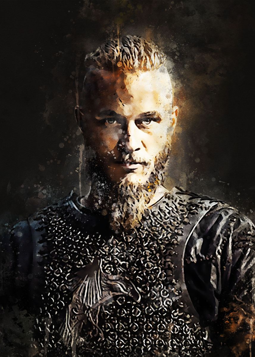 'Ragnar Lodbrok' Poster, picture, metal print, paint by for Alms | Displate