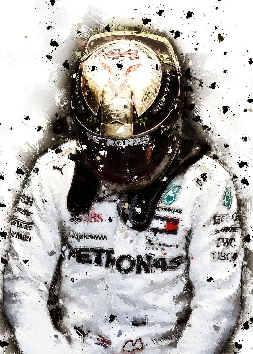 'Lewis Hamilton' Poster by PADA GROUP | Displate