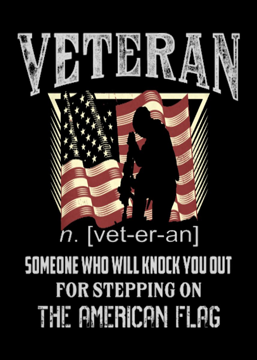 'Proud To Be A Veteran' Poster, picture, metal print, paint by David ...