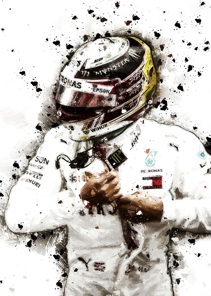 'Lewis Hamilton' Poster by PADA GROUP | Displate