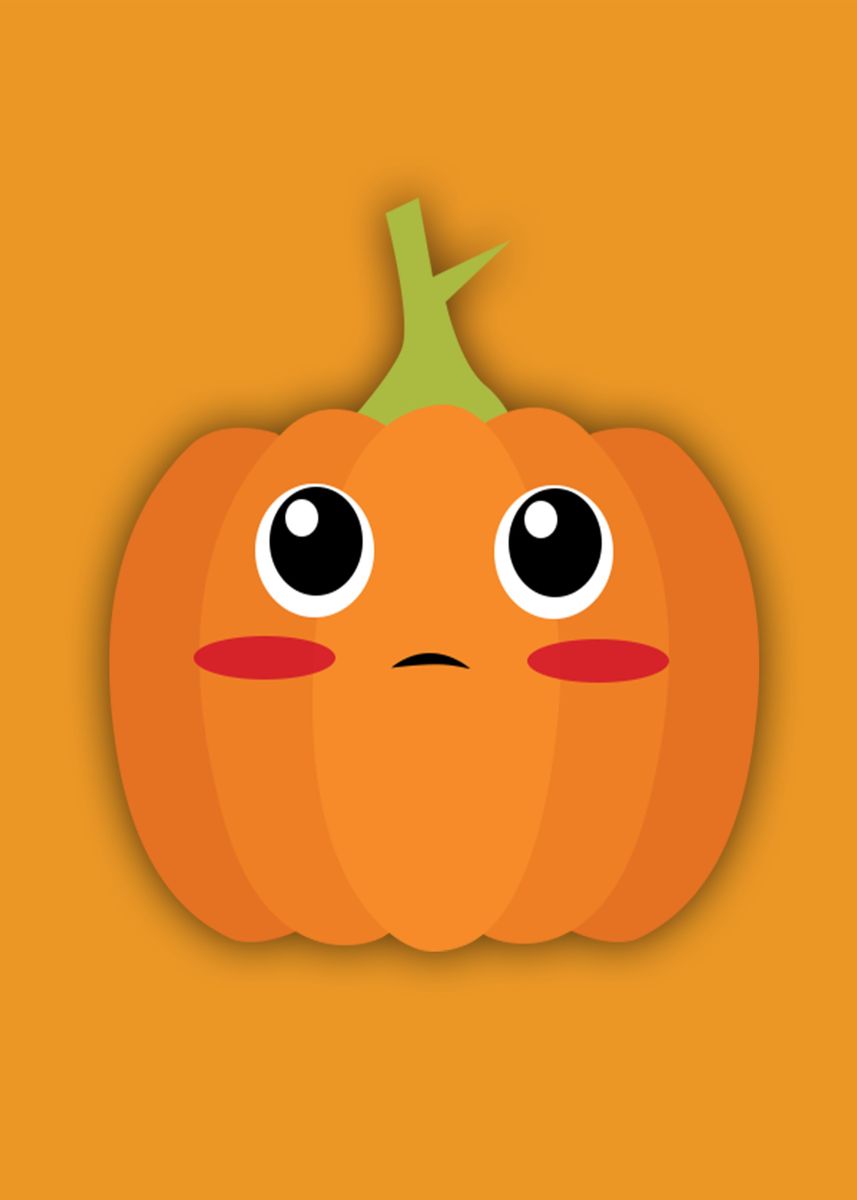 'Cute pumpkin' Poster by Guruh Bagasskara | Displate