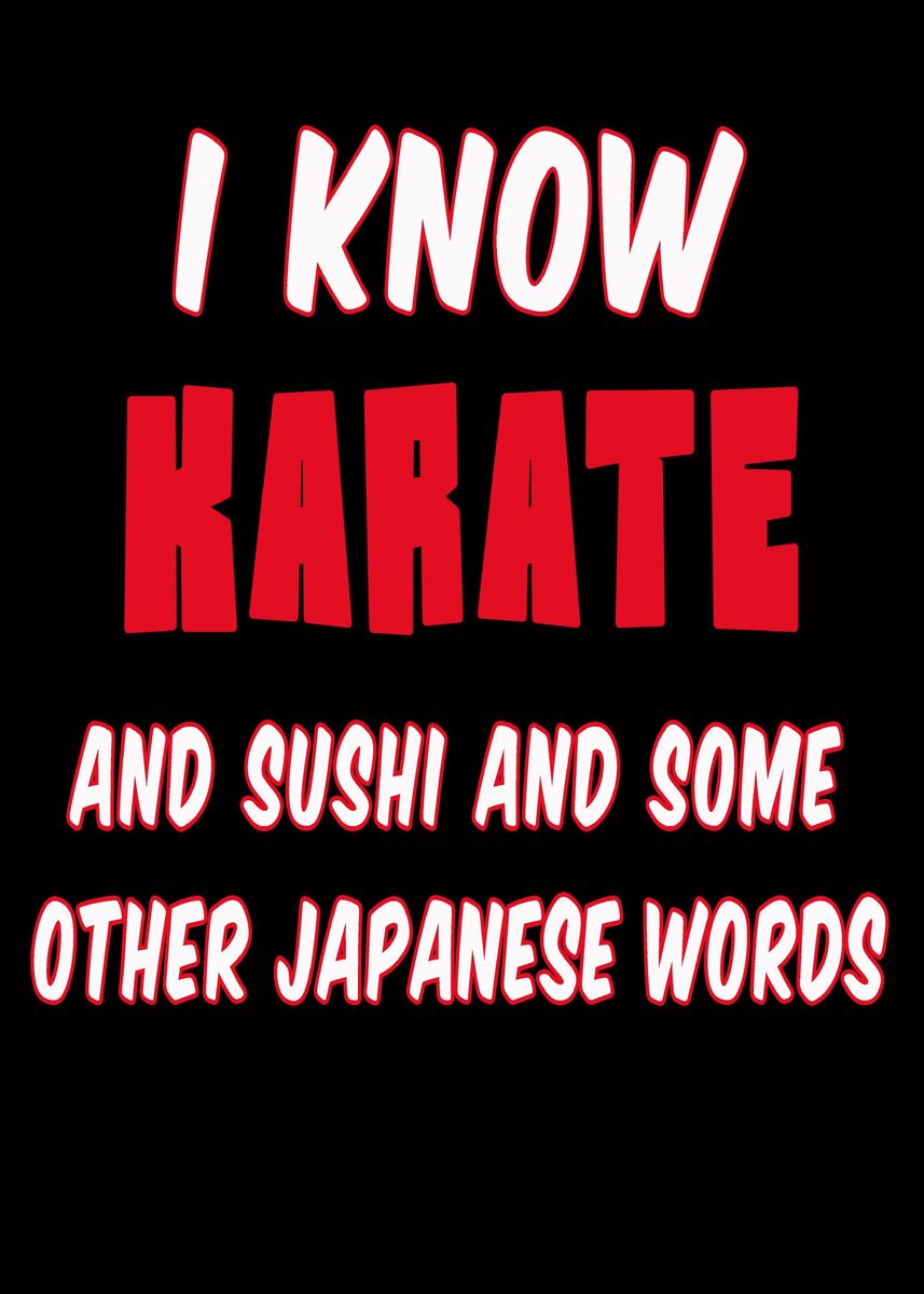'Funny Karate Quote I' Poster by sytacdesign | Displate