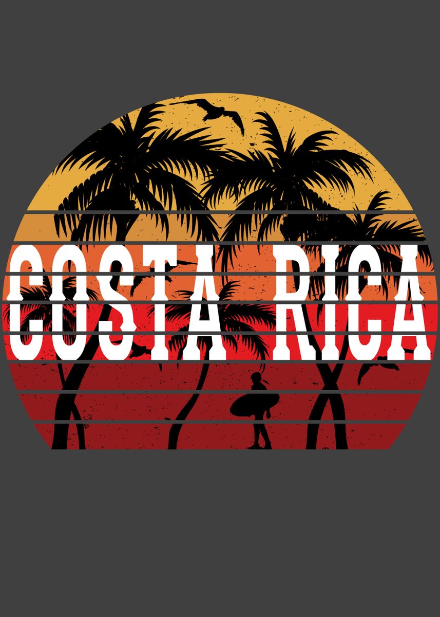 'Costa Rica Palm Vacation' Poster by Jens Hildebrandt | Displate